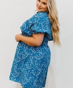 HAY Clarice Print Dress | Blue