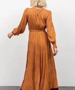 IL Dresses Colbie Tiered Maxi Dress | Camel