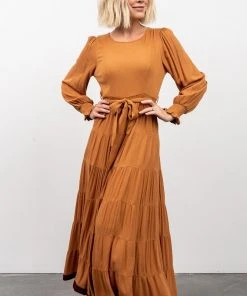 IL Dresses Colbie Tiered Maxi Dress | Camel