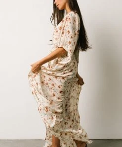 AK Corinth Maxi Dress | Cream Floral