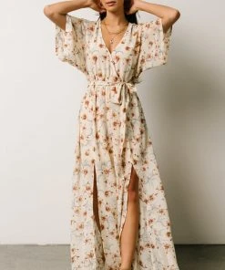 AK Corinth Maxi Dress | Cream Floral