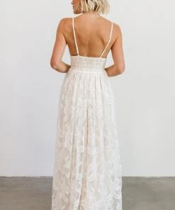 JH Dresses Cozette Lace Gown | White