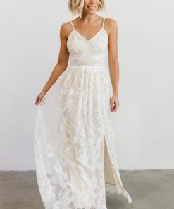 JH Dresses Cozette Lace Gown | White