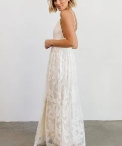 JH Dresses Cozette Lace Gown | White