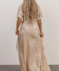 BB Custom Danielle Embossed Velvet Maxi Dress | Shell Dresses