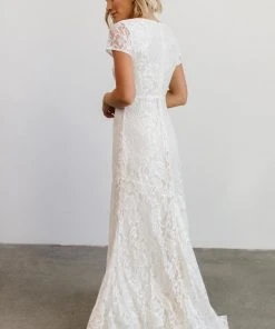 BB Custom Shop All Diana Lace Gown | White