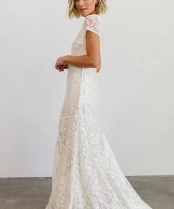 BB Custom Shop All Diana Lace Gown | White