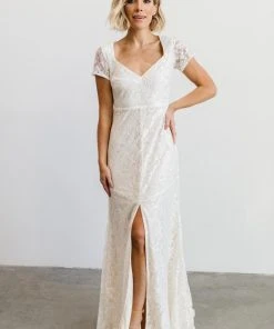 BB Custom Shop All Diana Lace Gown | White