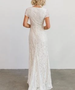 BB Custom Shop All Diana Lace Gown | White