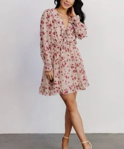 AK Doris Mini Dress | Rose Floral Dresses