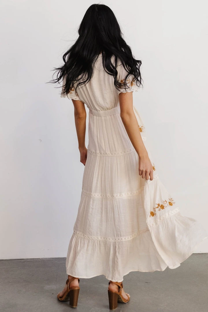 POL Dublin Embroidered Maxi Dress | Natural Dresses 6 POL Dublin Embroidered Maxi Dress | Natural Dresses