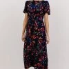 SL Eleanor Midi Dress | Retro Navy Floral