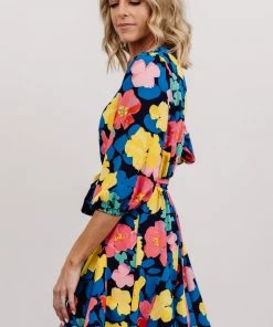 SL Elena Mini Dress | Navy Multi Floral Shop All
