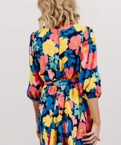 SL Elena Mini Dress | Navy Multi Floral Shop All