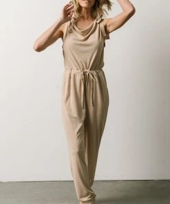 KA Jumpsuits Elise Tank Jumpsuit | Sand