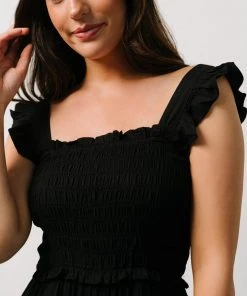 Ellen Wide Leg Jumpsuit | Black Boho