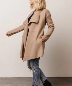 IL Ellison Lapel Cardigan | Beige