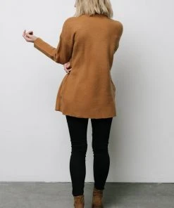 IL Ellison Lapel Cardigan | Camel Tops