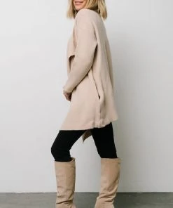 IL Ellison Lapel Cardigan | Oatmeal