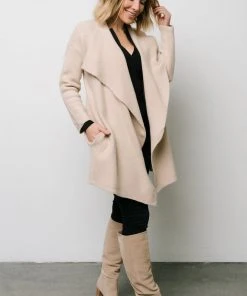 IL Ellison Lapel Cardigan | Oatmeal