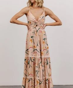 ANG Esme Tiered Maxi Dress | Blush Floral