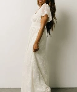 RR Evelyn Smocked Maxi Dress | Off White Dresses 12 RR Evelyn Smocked Maxi Dress | Off White Dresses