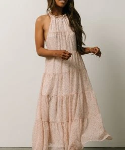 IL Ezra Tiered Maxi Dress | Blush Floral