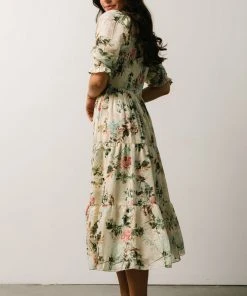 BB Custom Fabian Jacquard Midi Dress | Morning Bloom Dresses