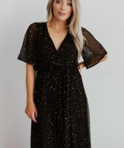 Baltic Born Fabric Swatch - Abigail Sparkle | Black Fabric Swatches 5 Baltic Born Fabric Swatch - Abigail Sparkle | Black Fabric Swatches