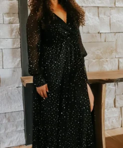 Baltic Born Fabric Swatch - Abigail Sparkle | Black Fabric Swatches