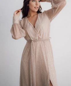 Baltic Born Fabric Swatches Fabric Swatch - Abigail Sparkle | Champagne