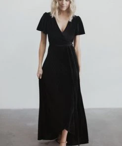 Baltic Born Fabric Swatch - Andi Ribbed Velvet | Black