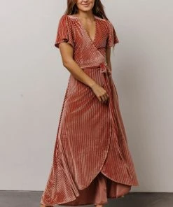 Baltic Born Fabric Swatches Fabric Swatch - Andi Ribbed Velvet | Cherry Blossom