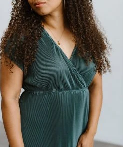 Baltic Born Fabric Swatches Fabric Swatch - Athena Pleated | Lagoon