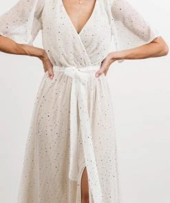 Baltic Born Fabric Swatches Fabric Swatch - Grace Sparkle | White