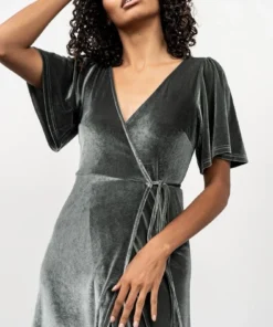 Baltic Born Fabric Swatches Fabric Swatch - Meghan Velvet | Eucalyptus