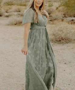 RR Faye Maxi Dress | Eucalyptus Dresses