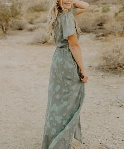 RR Faye Maxi Dress | Eucalyptus Dresses