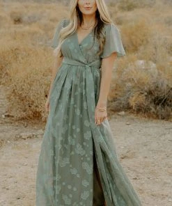 RR Faye Maxi Dress | Eucalyptus Dresses