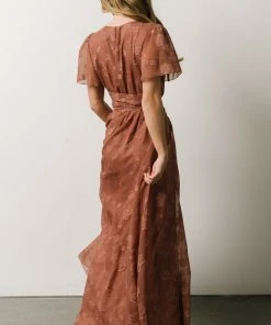 RR Dresses Faye Maxi Dress | Rosy Brown
