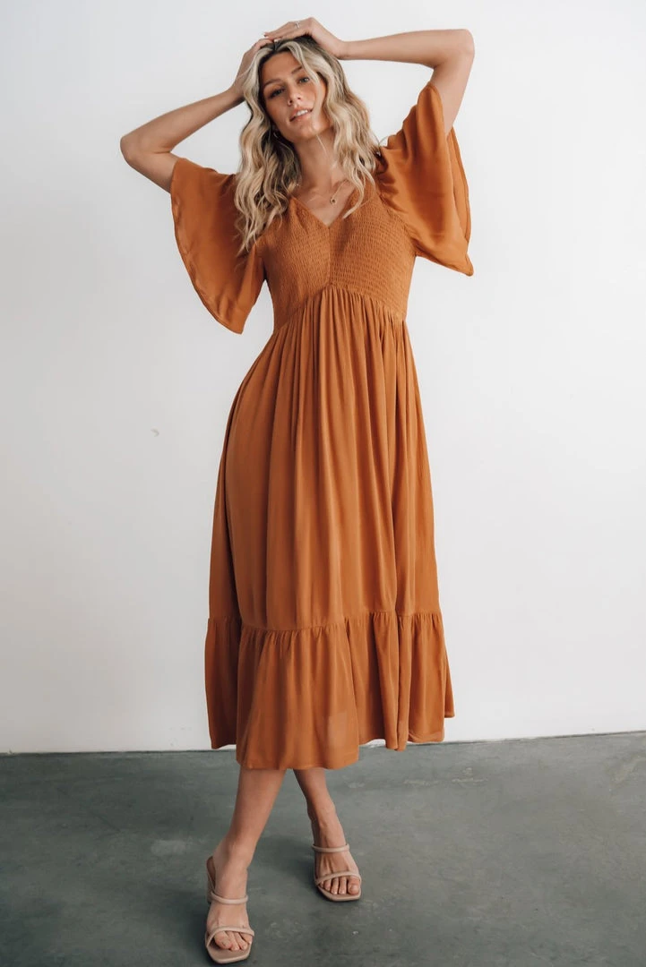 IL Felicity Smocked Dress | Camel Dresses 8 IL Felicity Smocked Dress | Camel Dresses