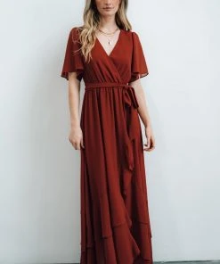 BB Custom Dresses Fiore Tulip Style Dress | Brick