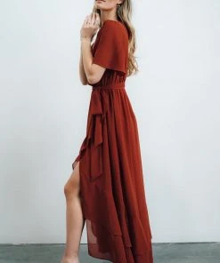 BB Custom Dresses Fiore Tulip Style Dress | Brick