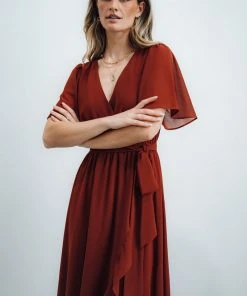 BB Custom Dresses Fiore Tulip Style Dress | Brick