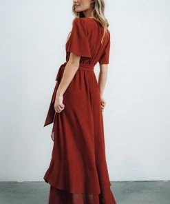 BB Custom Dresses Fiore Tulip Style Dress | Brick