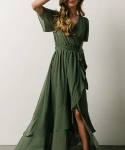 BB Custom Fiore Tulip Style Dress | Dusty Green Dresses