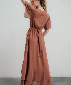 BB Custom Fiore Tulip Style Dress | Rosy Brown