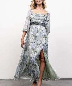JH Florence Maxi Dress | Sage Floral