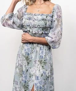 JH Florence Maxi Dress | Sage Floral