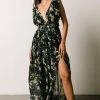DD Flynn V-Neck Maxi Dress | Navy Floral Dresses
